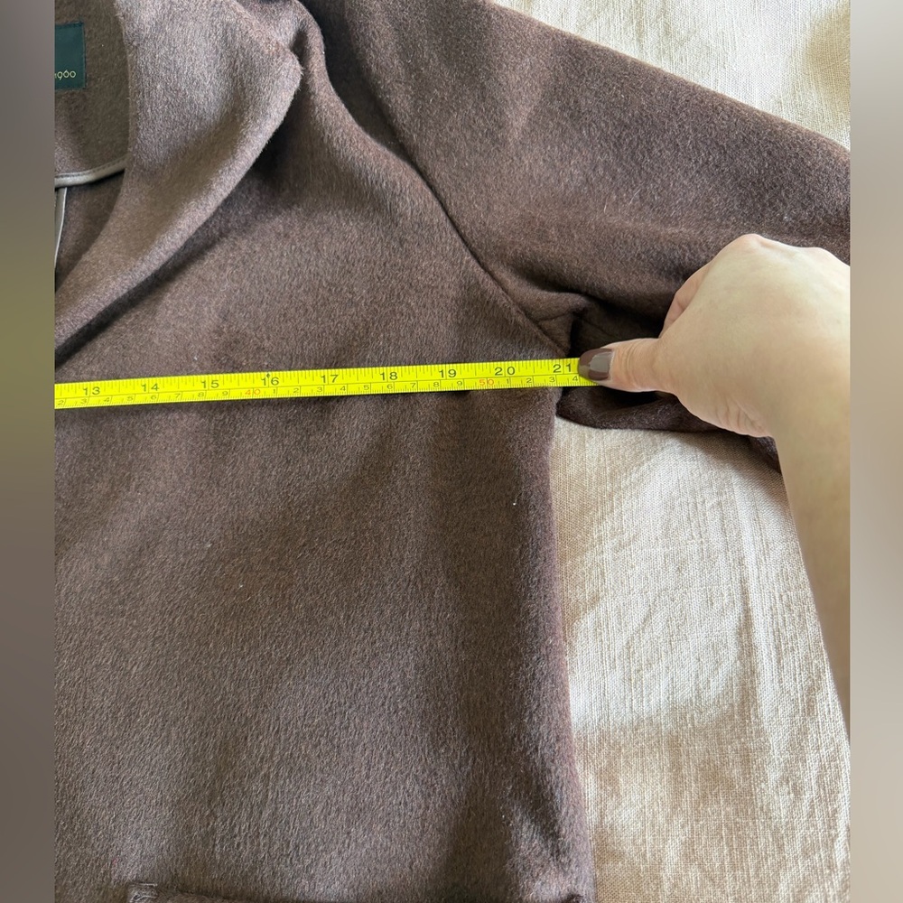 House of Harlow 1960 Chocolate Brown Wool Coat - Picture 6 of 8